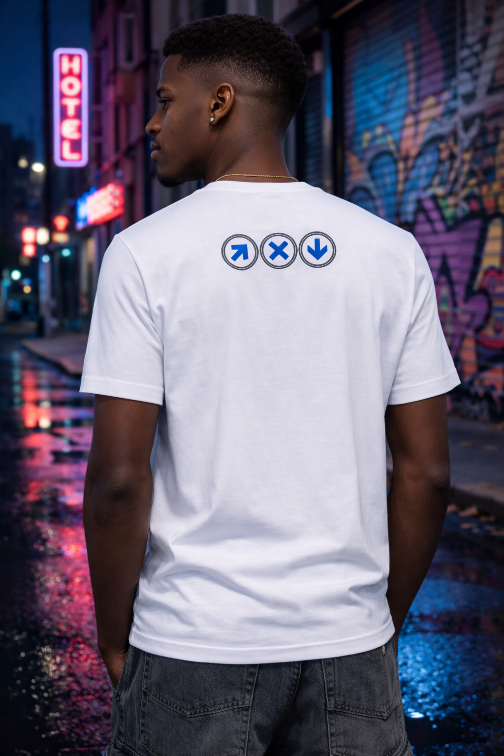 Signature Logo Tee - Grey / Blue / White